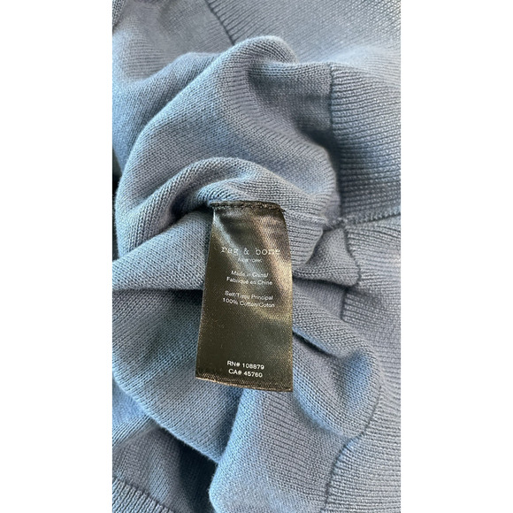 Rag & Bone Large 100% Cotton Lightweight Pullover Old Money Preppy Grandpacore - Picture 7 of 9
